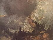 J.M.W. Turner The Fall of an Avalanche in the Grison oil painting artist